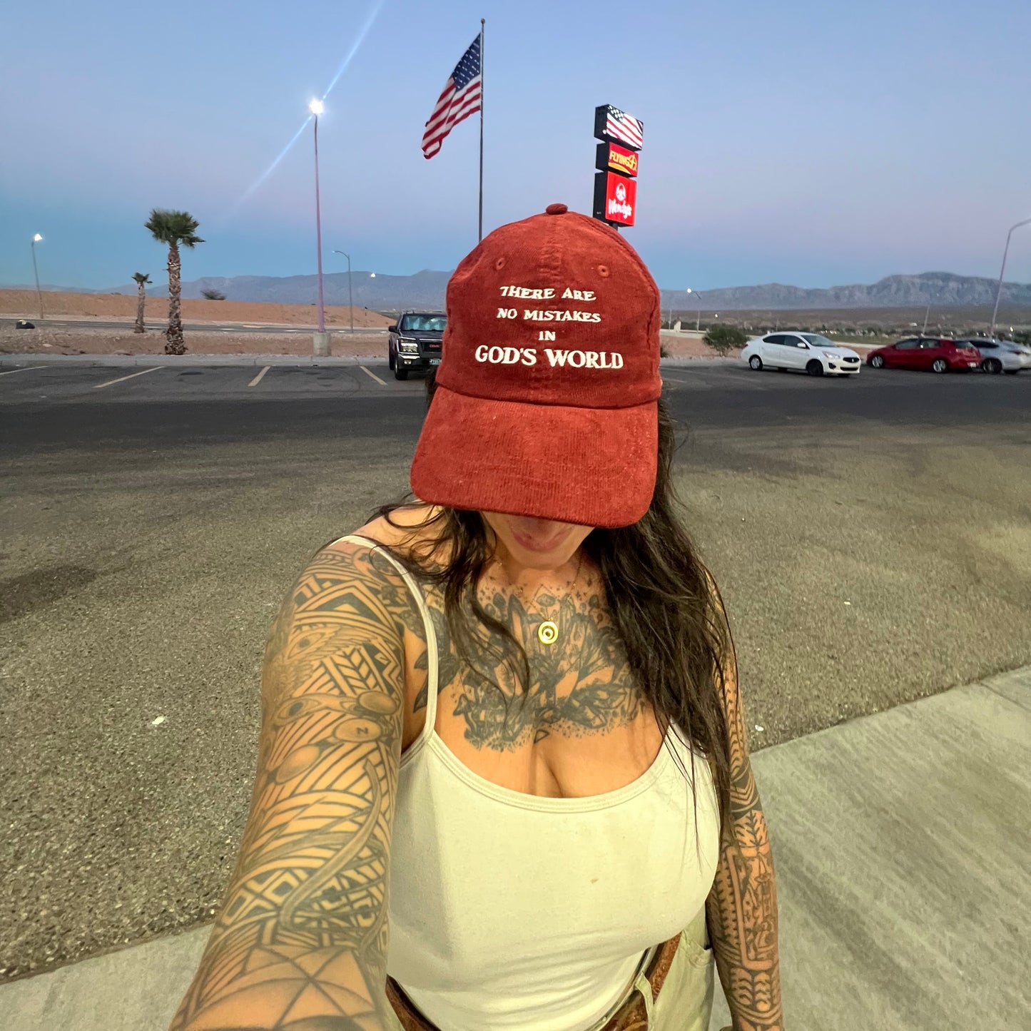 No Mistakes Embroidered Corduroy Hat