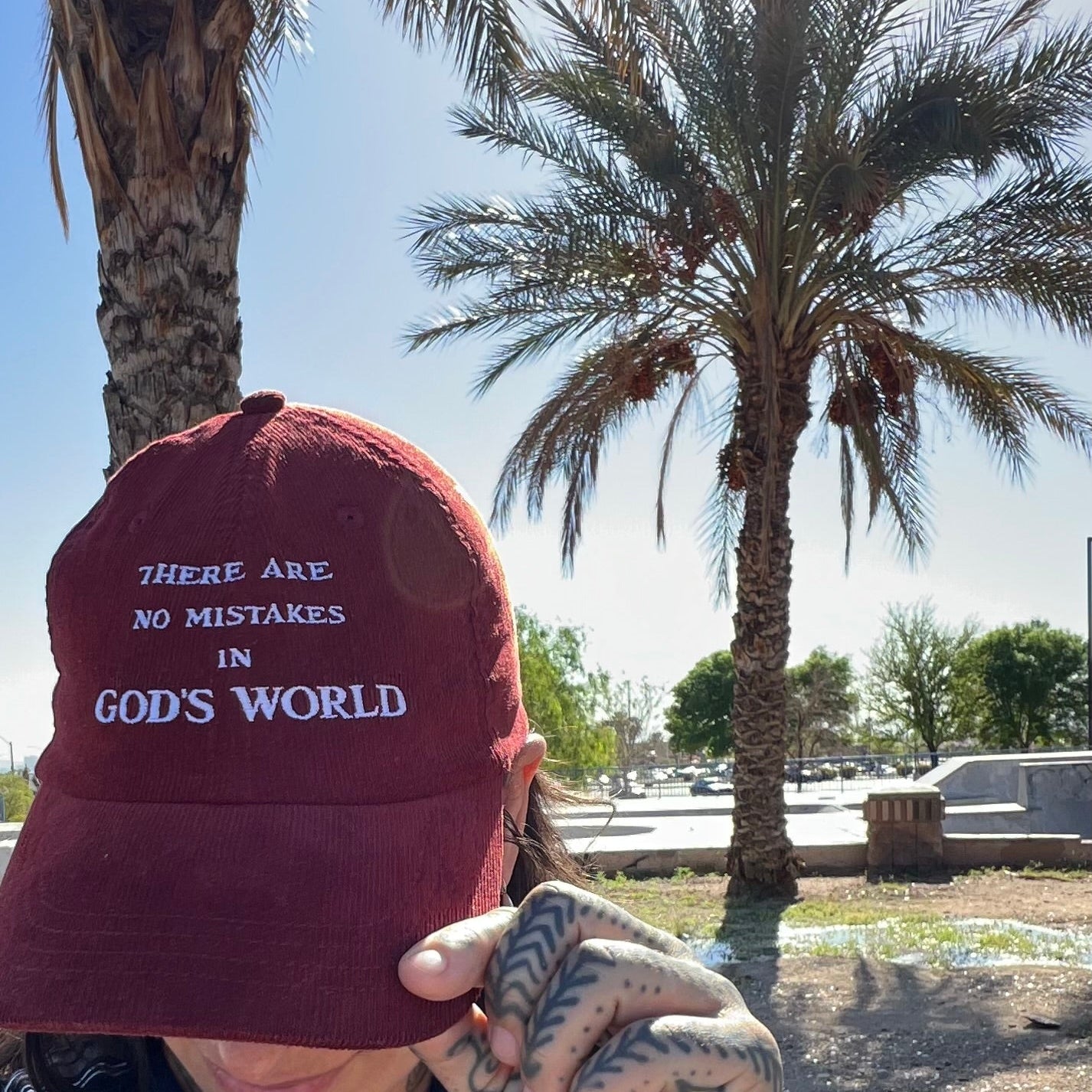 No Mistakes Embroidered Corduroy Hat