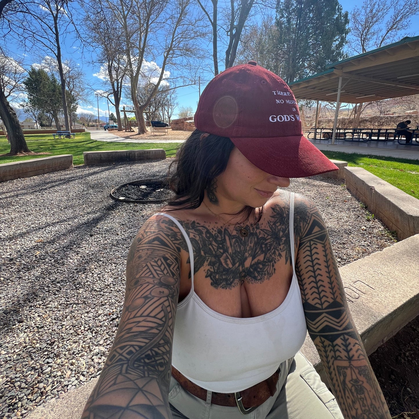 No Mistakes Embroidered Corduroy Hat